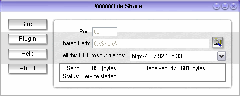 WWW File Share 1.40Communication by David wu - Software Free Download