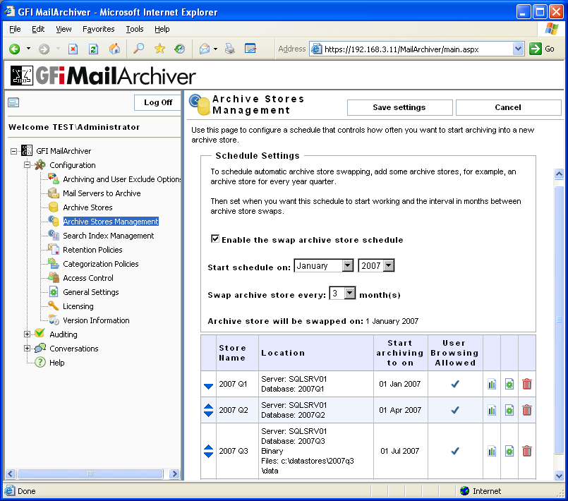 GFI MailArchiver for Exchange