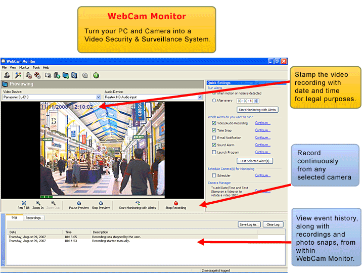 How To Turn Your Webcams Into Cctv Camera's And View Them Over The Internet