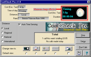 CostCheck Pro 1.0Dial-up & Connectivity by Green Software - Software Free Download