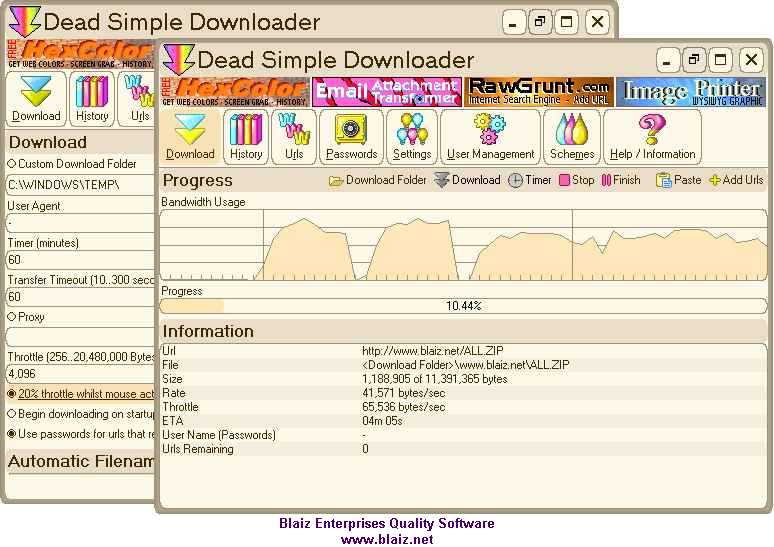 Dead Simple Downloader by Blaiz Enterprises