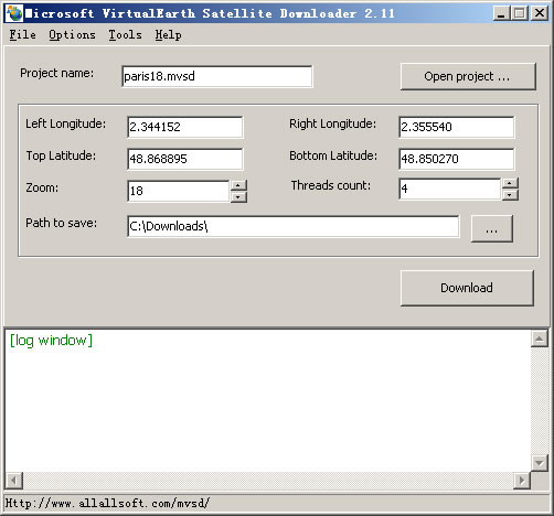 Microsoft VirtualEarth Satellite Downloader