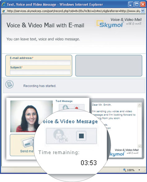 Skymol Voice and Video Mail Software
