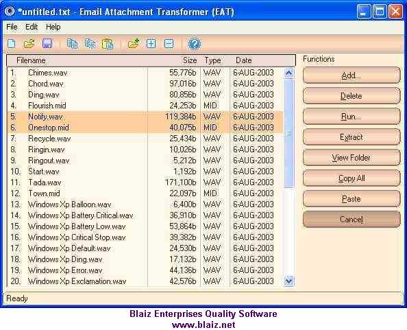 Email Attachment Transformer by Blaiz Enterprises