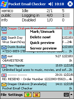 Pocket Email Checker