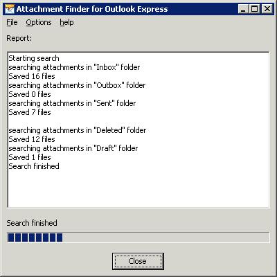 Attachment Finder for Outlook Express