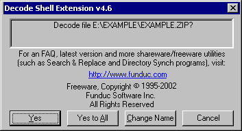Decode Shell Extension 4.5E-Mail by Funduc Software Inc. - Software Free Download