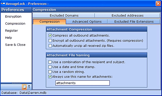 MessageLock for Outlook 2003 1.20.7