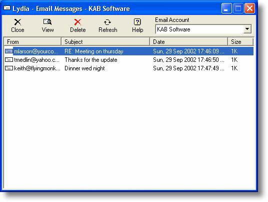 Lydia 4.0E-Mail by KAB Software - Software Free Download