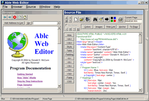 Able Web Editor