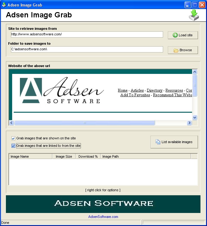 Adsen Image Grab