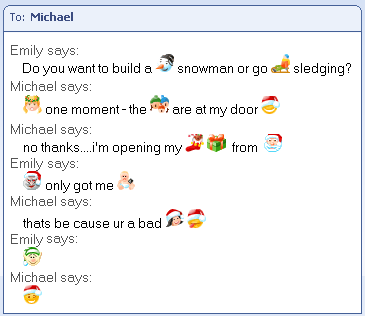 Christmas Emoticons For MSN Messenger