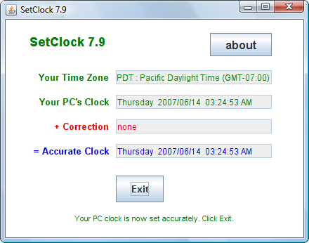 SetClock
