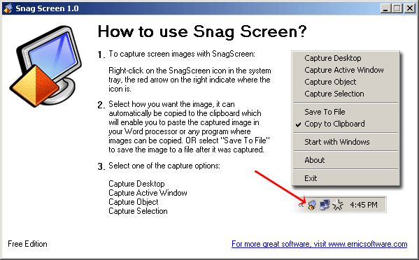 Snag Screen Capture Screen Images 1.0