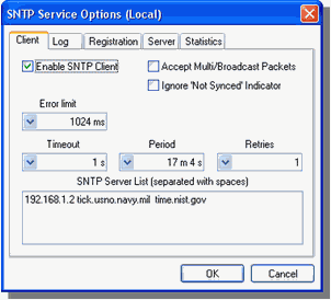 SNTP Clock Synchronization Service 3.0.18