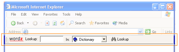 Wordz Toolbar for Internet Explorer