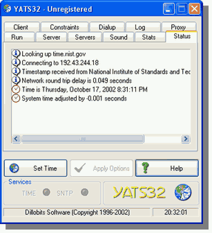 YATS32 Clock Synchronization Software 8.7.26