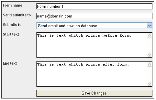 Form Mail Software
