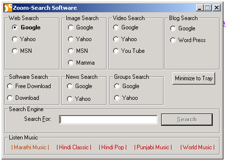 Zoom Search Software