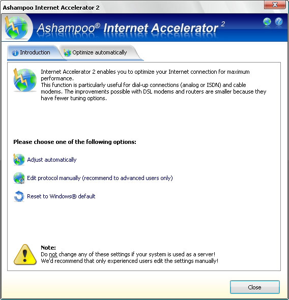 Ashampoo Internet Accelerator 2