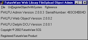 Web FileUpload COM Object 2.0.0.2Server Tools by FutureWare SCG - Software Free Download