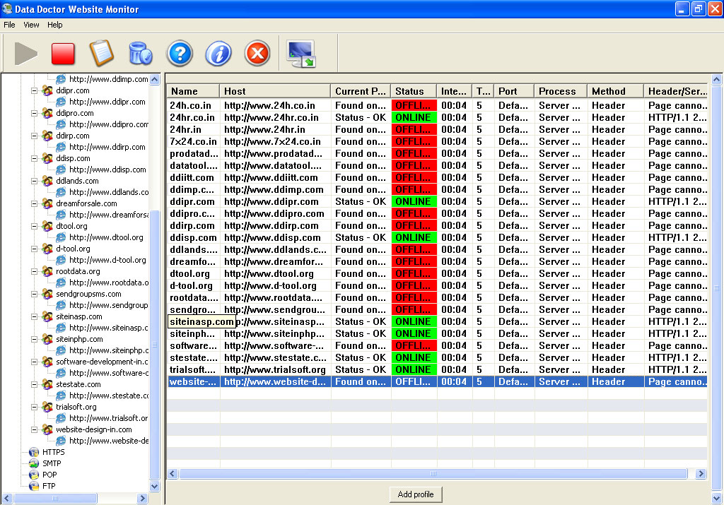 Website Monitoring Program