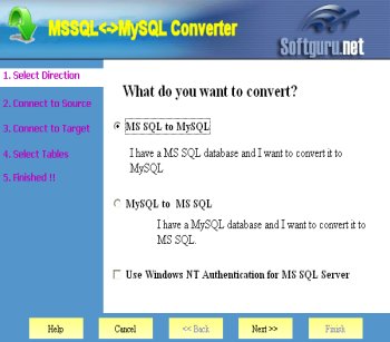 MSSQL<->MySQL Converter