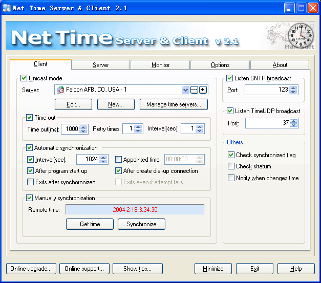 Net Time Server & Client