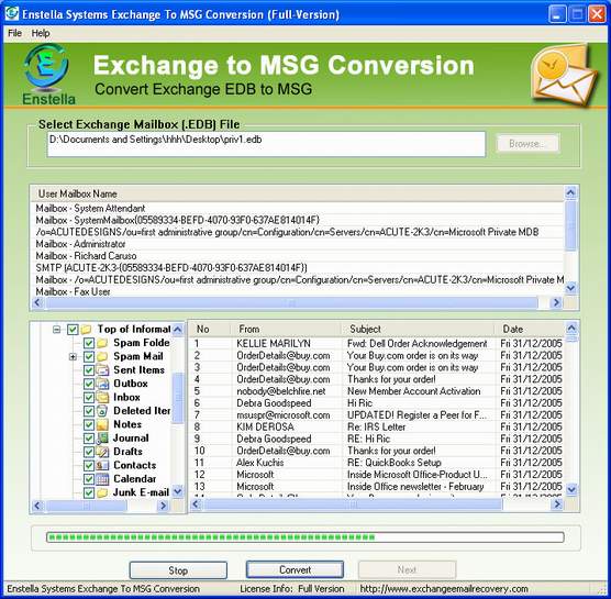 Exchange EDB to MSG Recovery