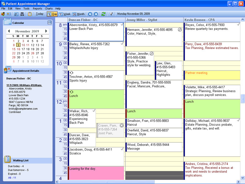 Patient Appointment Manager Business Applications - Free Software ...