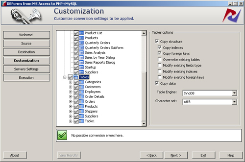 DBForms From MS Access To PHP MySQL Web Author PHP Free Software 