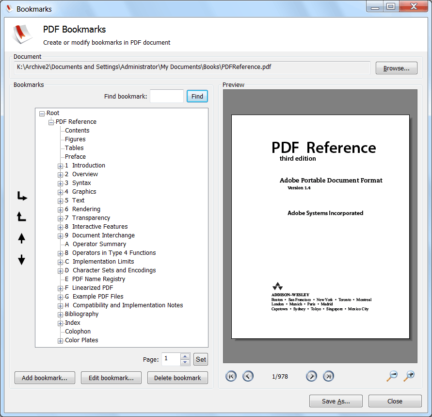 Smart PDF Bookmarks