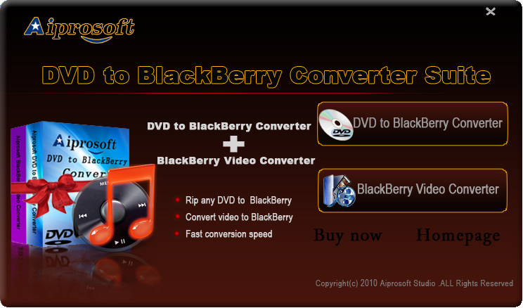 Aiprosoft DVD BlackBerry Converter Suite