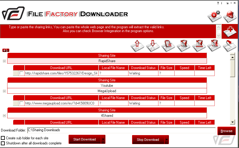 FileFactory Downloader Free DWU