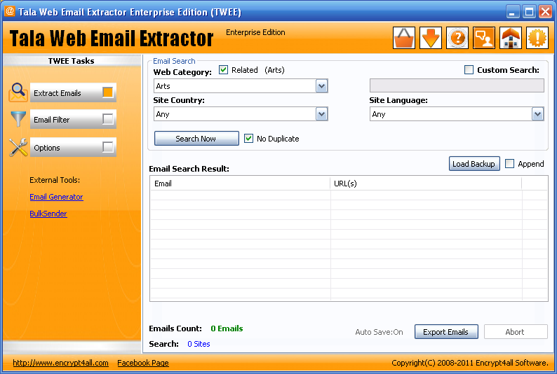 Tala Web Email Extractor Express Edition