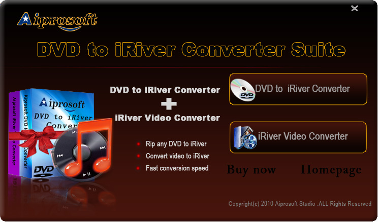 Aiprosoft DVD to iRiver Converter Suite