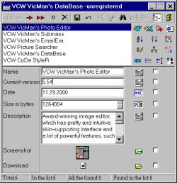 VCW VicMan.s DataBase 5.89 by VCW- Software Download
