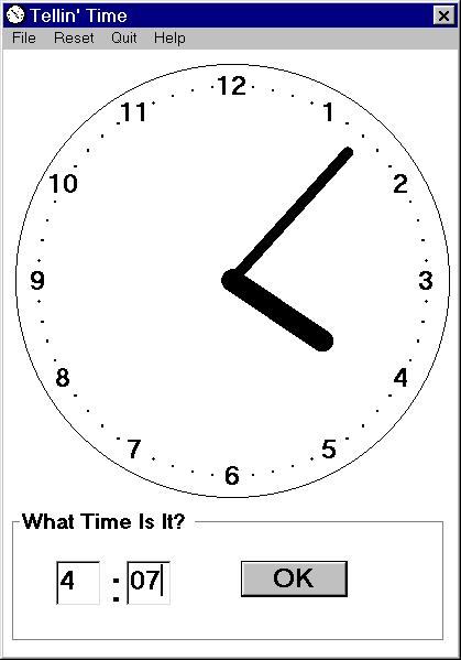 Tellin Time 1.0 by Ralph Wilson- Software Download