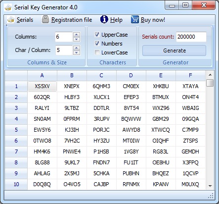 Serial Key Generator