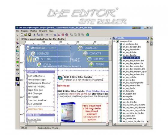 DHE Editor Site Builder