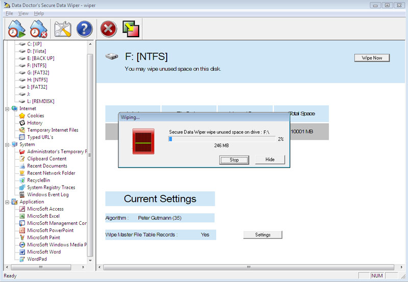 Hard Disk Erasing Utility