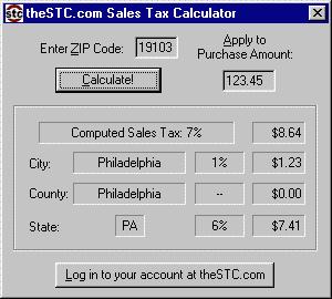 Sales Tax Calculator 2.0 by CrusaderWare Projects- Software Download