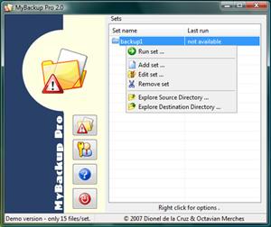 MyBackup 2 by Giovanni B. Chiappori- Software Download