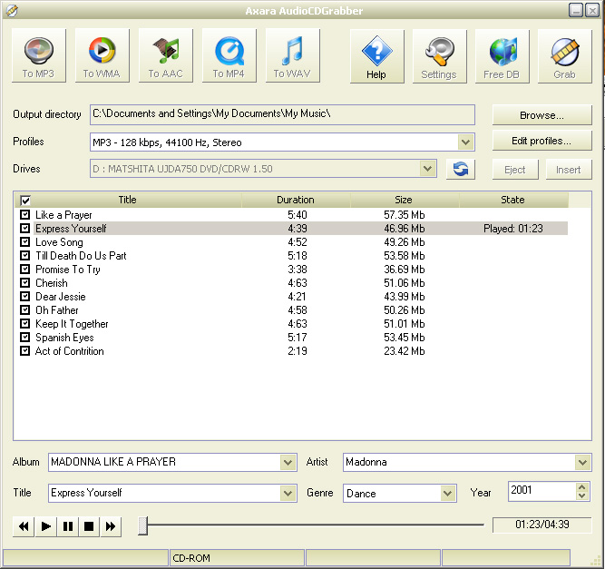 AudioCDGrabber 6