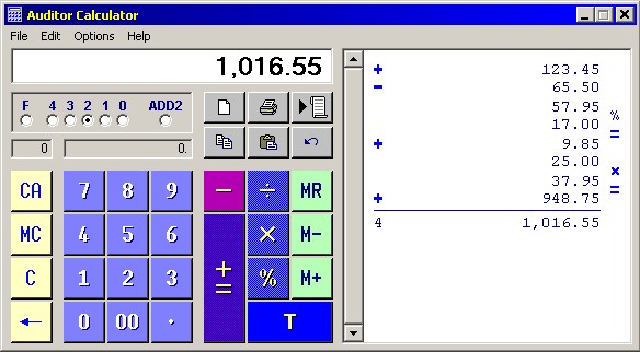 Auditor Calculator