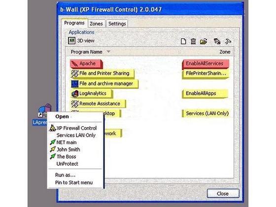 XP Firewall Control