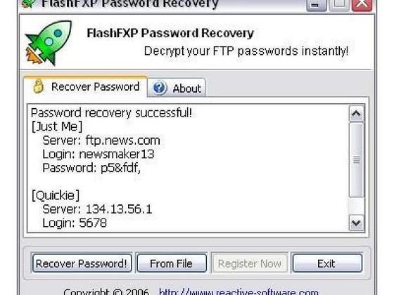 FlashFXP Password Recovery