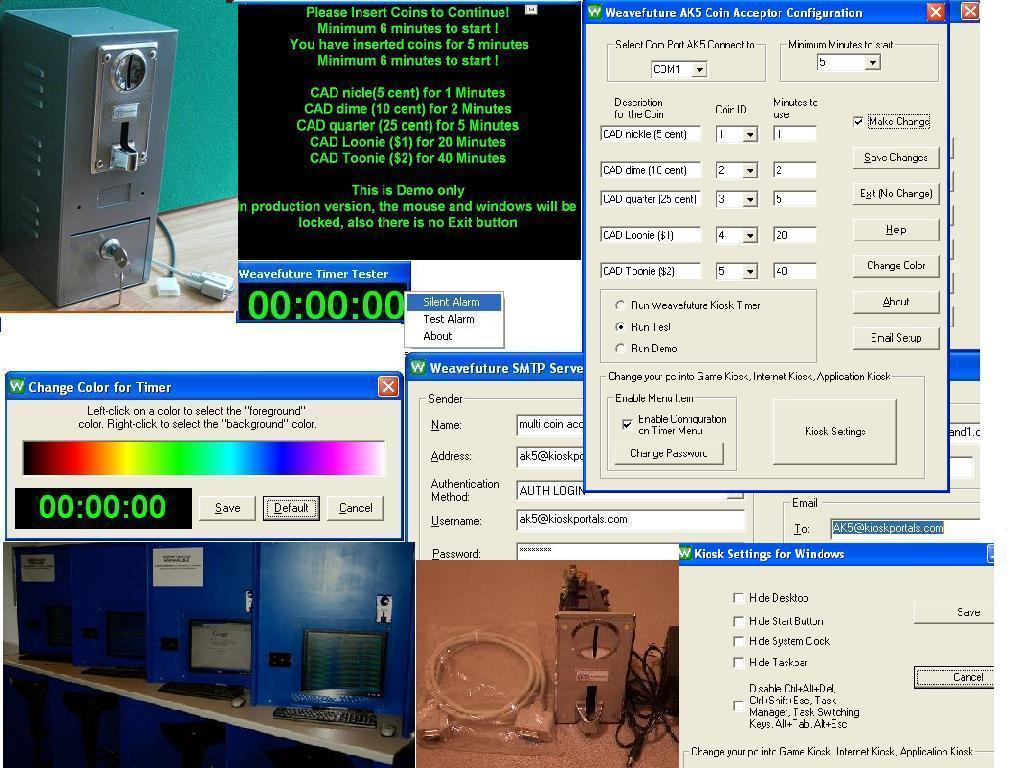 Coin Operated Internet Kiosk Timer Easy