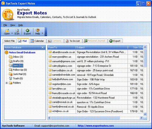 Easy Export Notes to PST