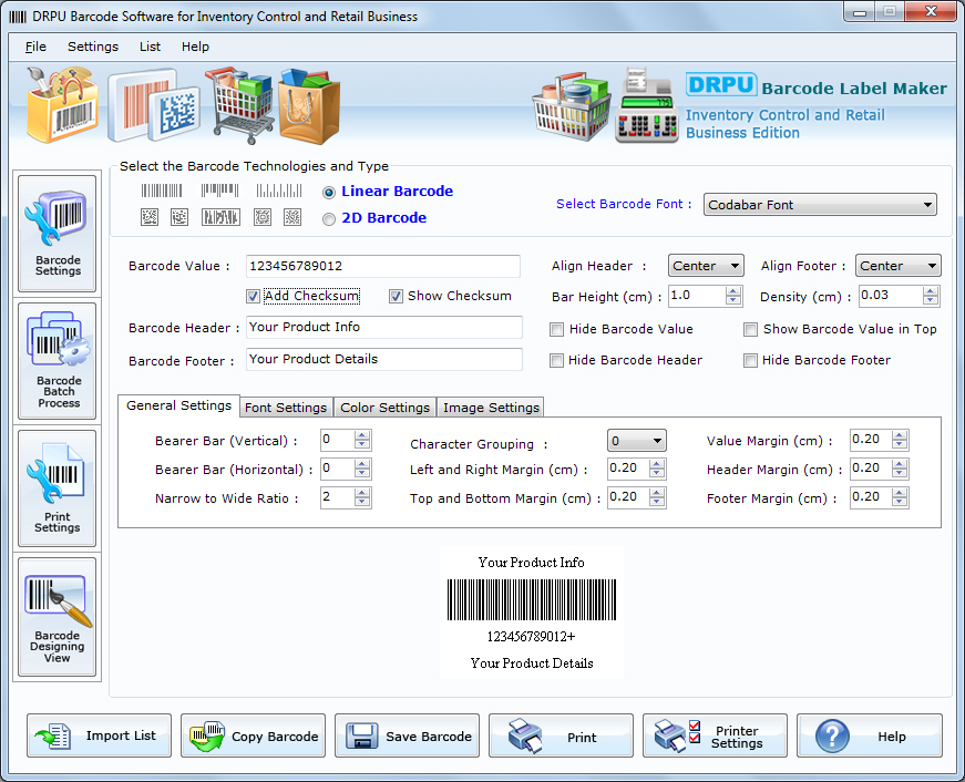 Barcode Labels for Inventory Control